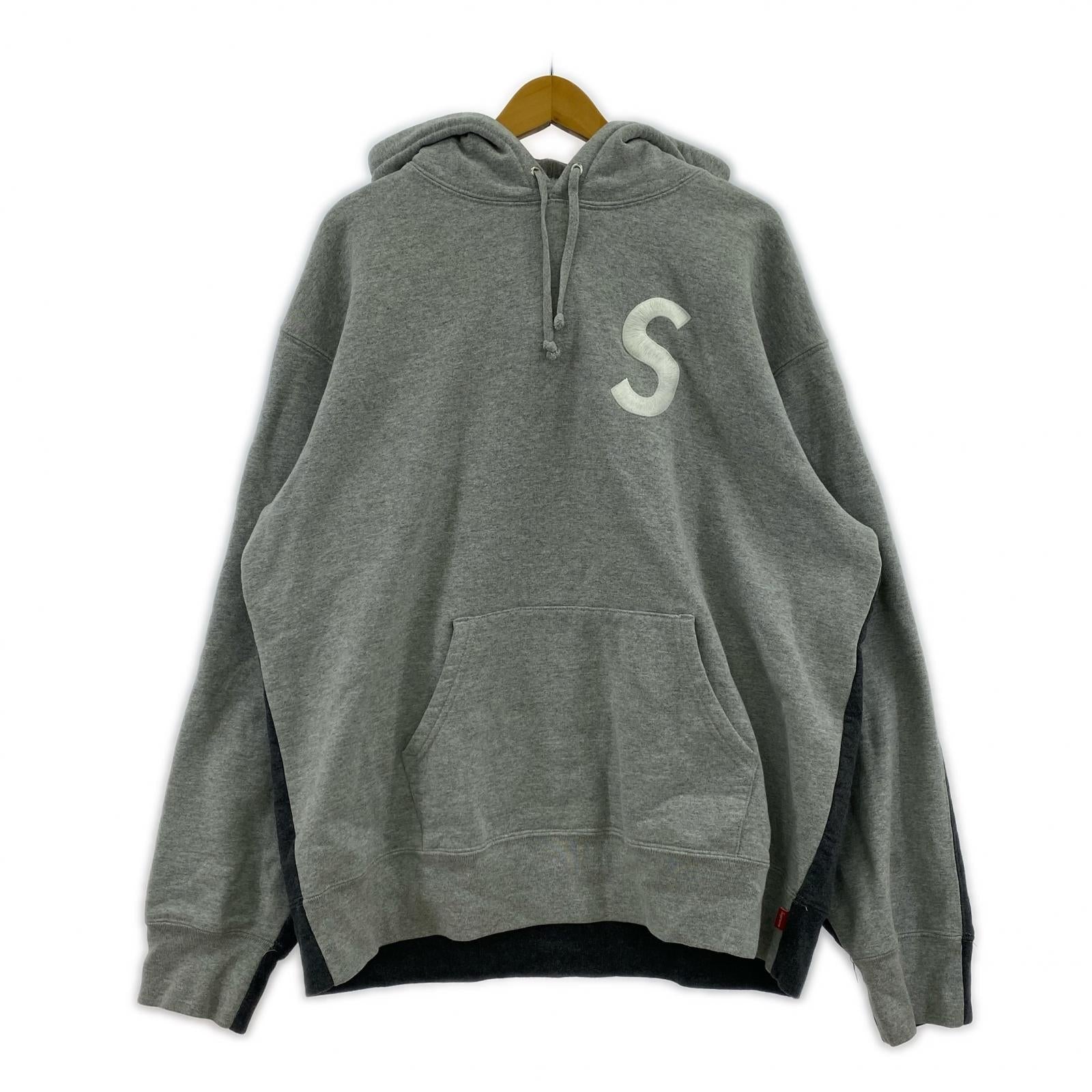 パーカー Supreme 21AW S Logo Split Hooded Sweatshirt L グレー