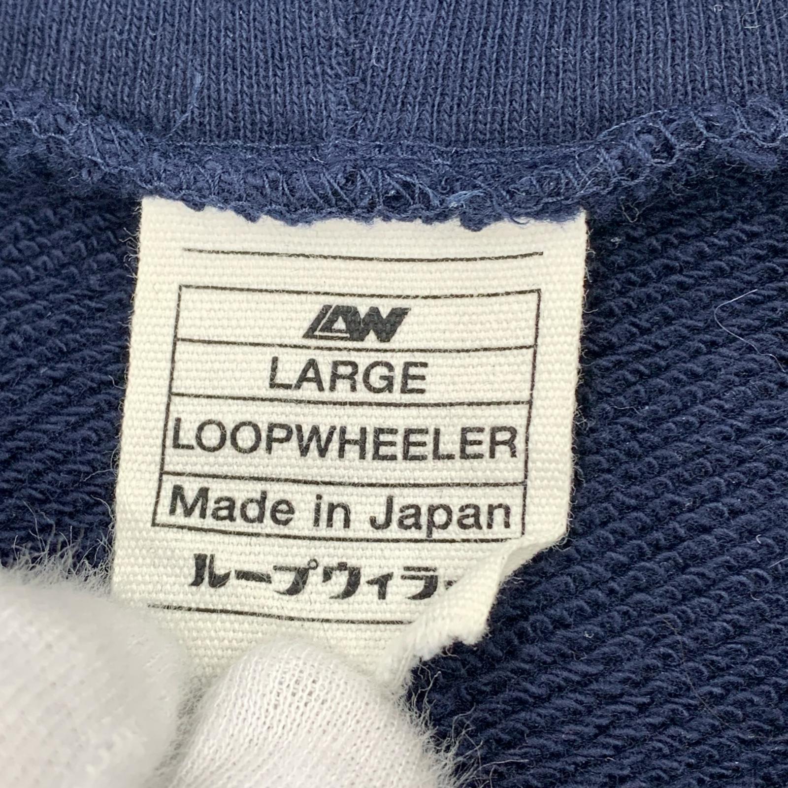 パーカー LOOPWHEELER beams+ プルオーバー パーカー ネイビー L