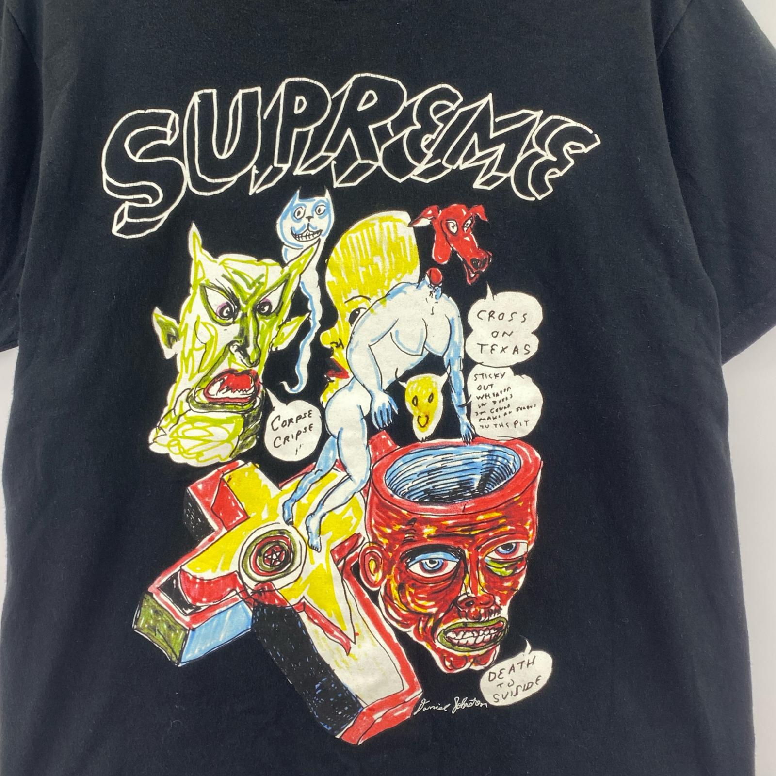 半袖Tシャツ DANIEL JOHNSTON カットソー 黒 (M) M ブラック