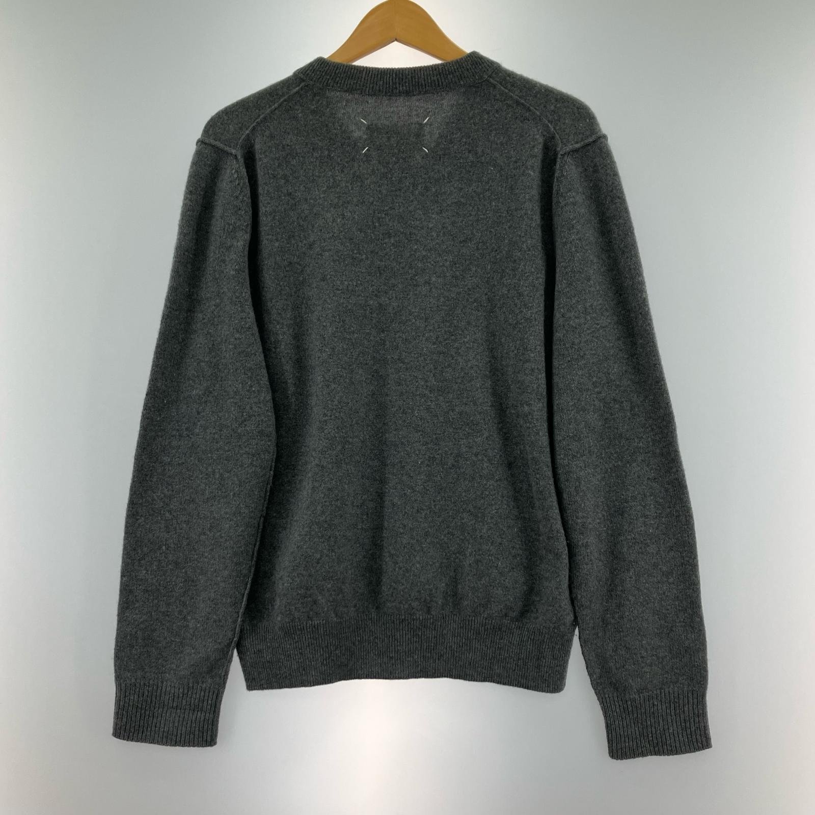 ニット 21FW 4ステッチ カシミヤ Vネック グレー M グレー