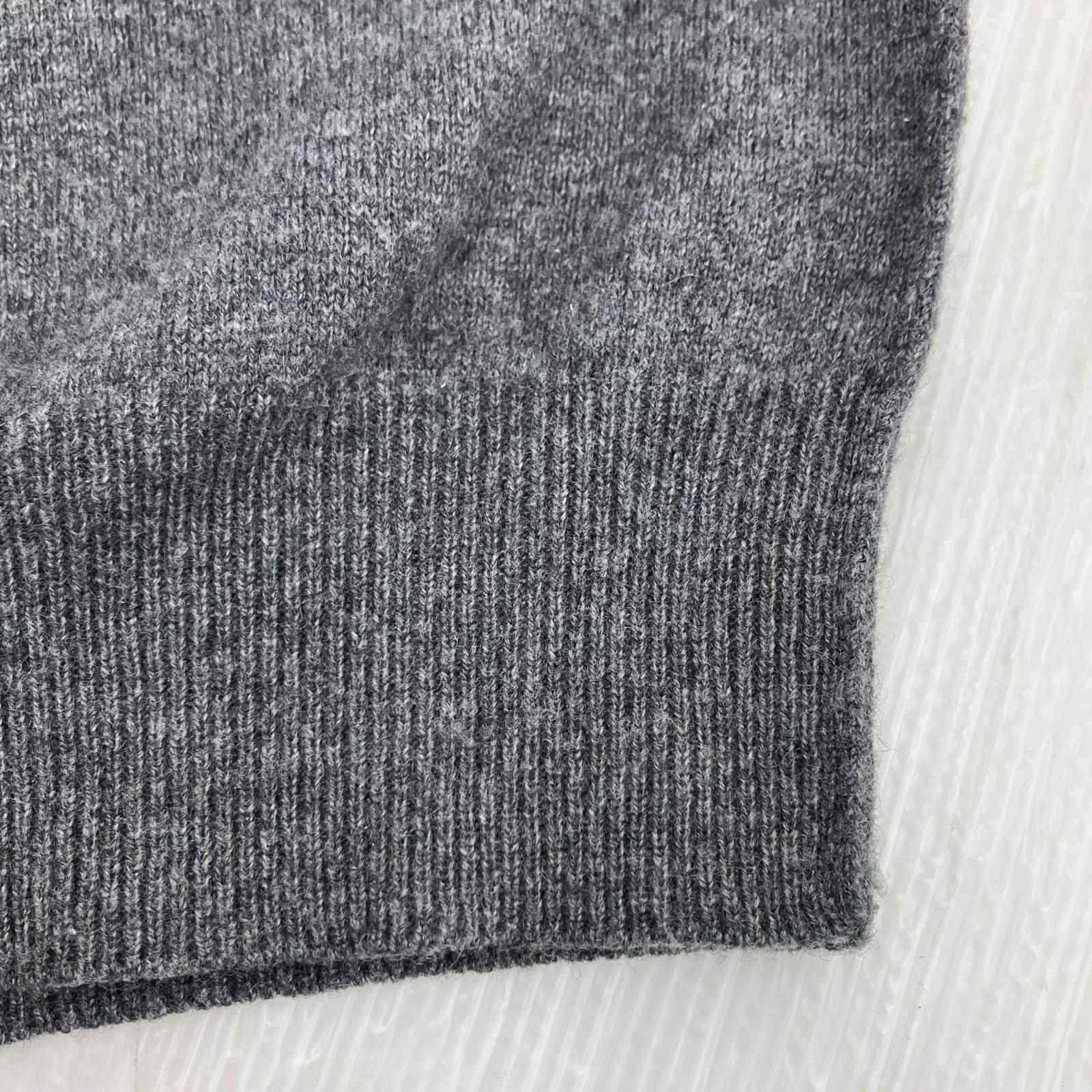 ニット 21FW 4ステッチ カシミヤ Vネック グレー M グレー