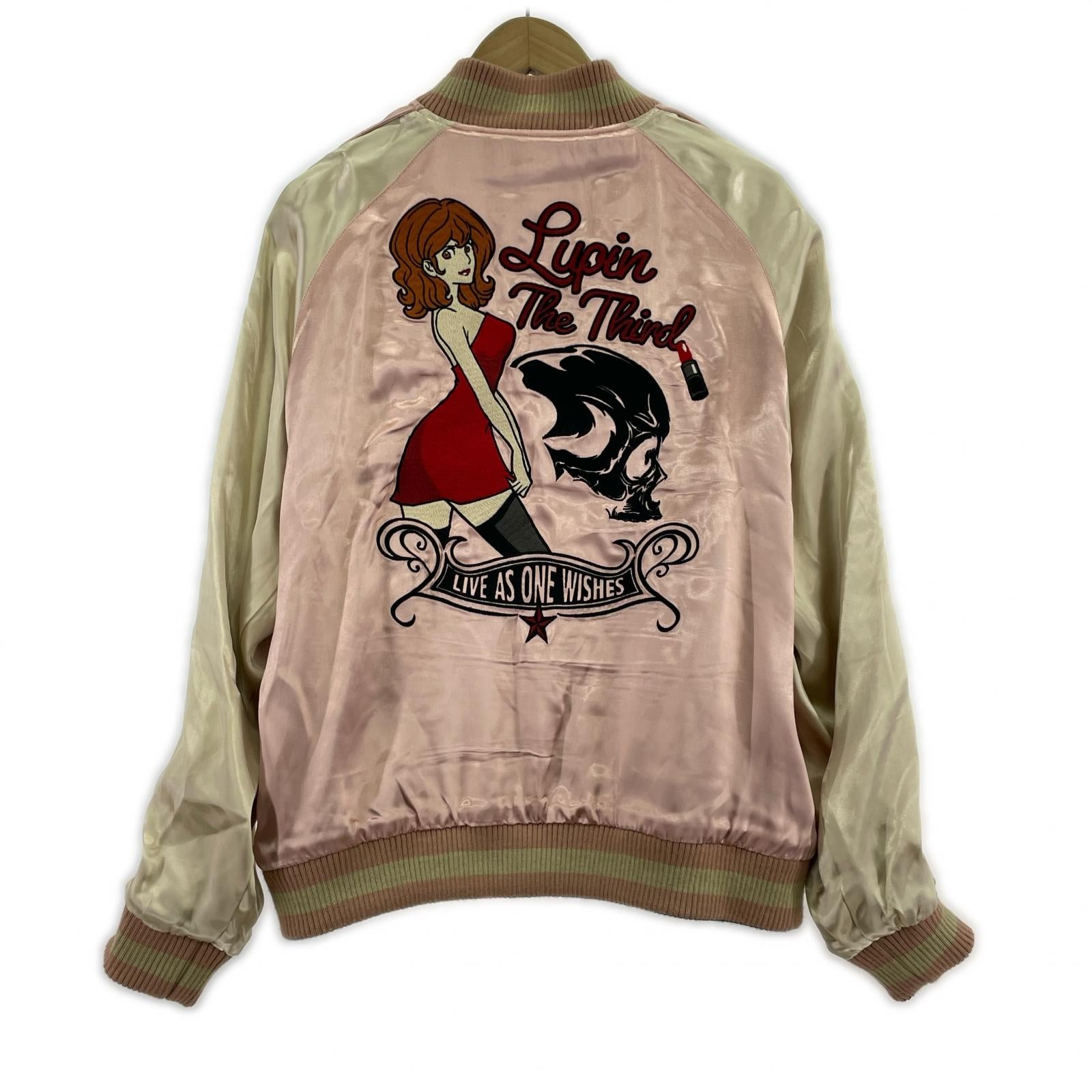 ブルゾン LUPIN THE THIRD×THE BRAVEMAN レーヨンスカジャン M