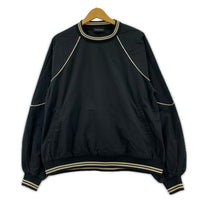 長袖Tシャツ パイピングナイロントップス F BLK ブラック