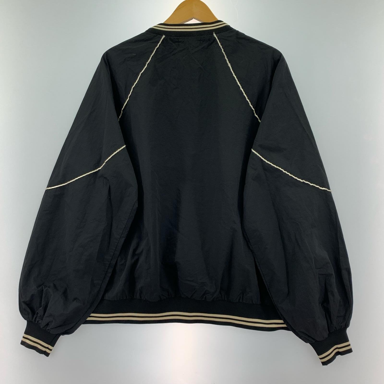 長袖Tシャツ パイピングナイロントップス F BLK ブラック