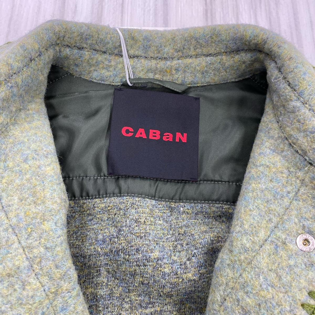 ジャケット ウールフリースオーバーシャツ L グリーン L