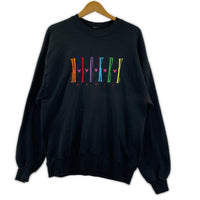 スウェット 90s MICKEY UNLIMITED (L) USA製 L ブラック