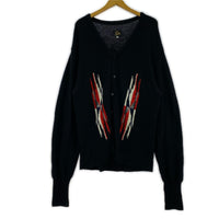 カーディガン V NECK CARDIGAN CHIMAYO 黒 M M ブラック