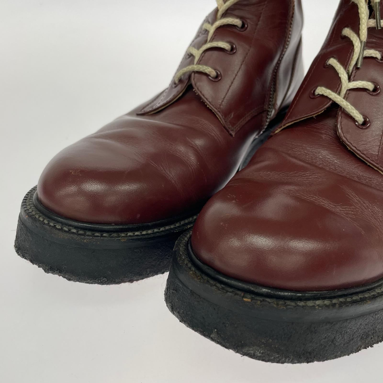 ブーツ foot the coacher サイドジップブーツ 赤 (10)