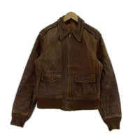 ジャケット TYPE A-2 フライトジャケット TALON ZIP 30-40s ブラウン