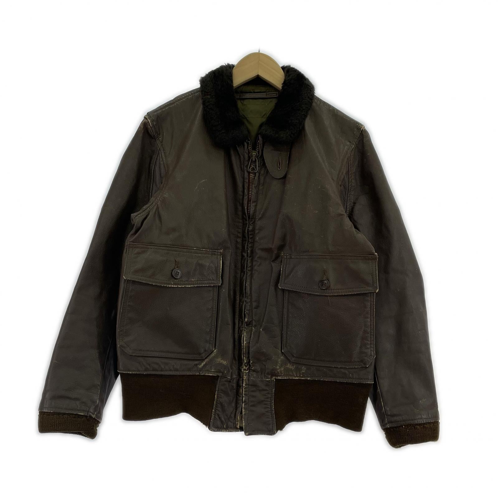 ジャケット G-1 SCOVILL フライトジャケット ブラウン