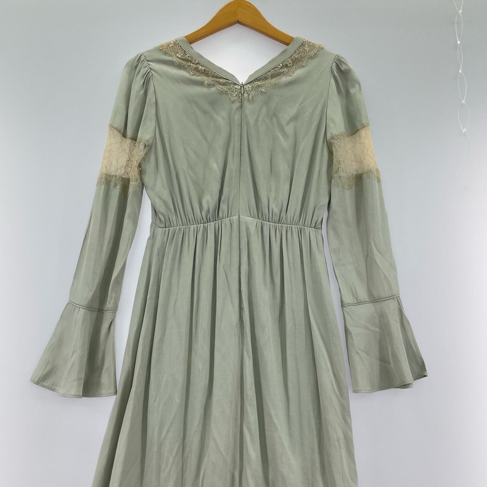ワンピース 緑 S S グリーン