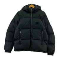 ダウンジャケット ICON HOODED DOWN JACKET S ブラック