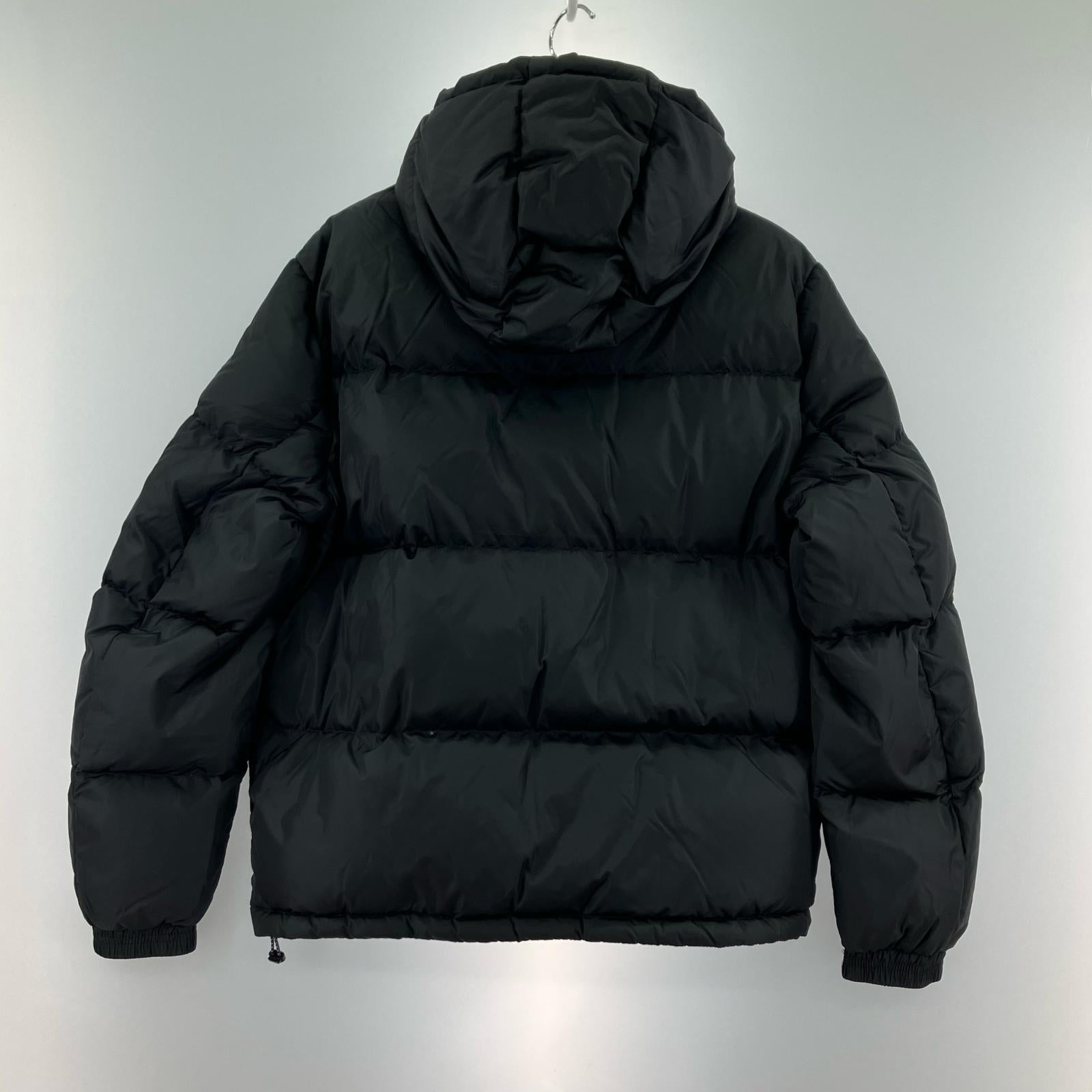 ダウンジャケット ICON HOODED DOWN JACKET S ブラック
