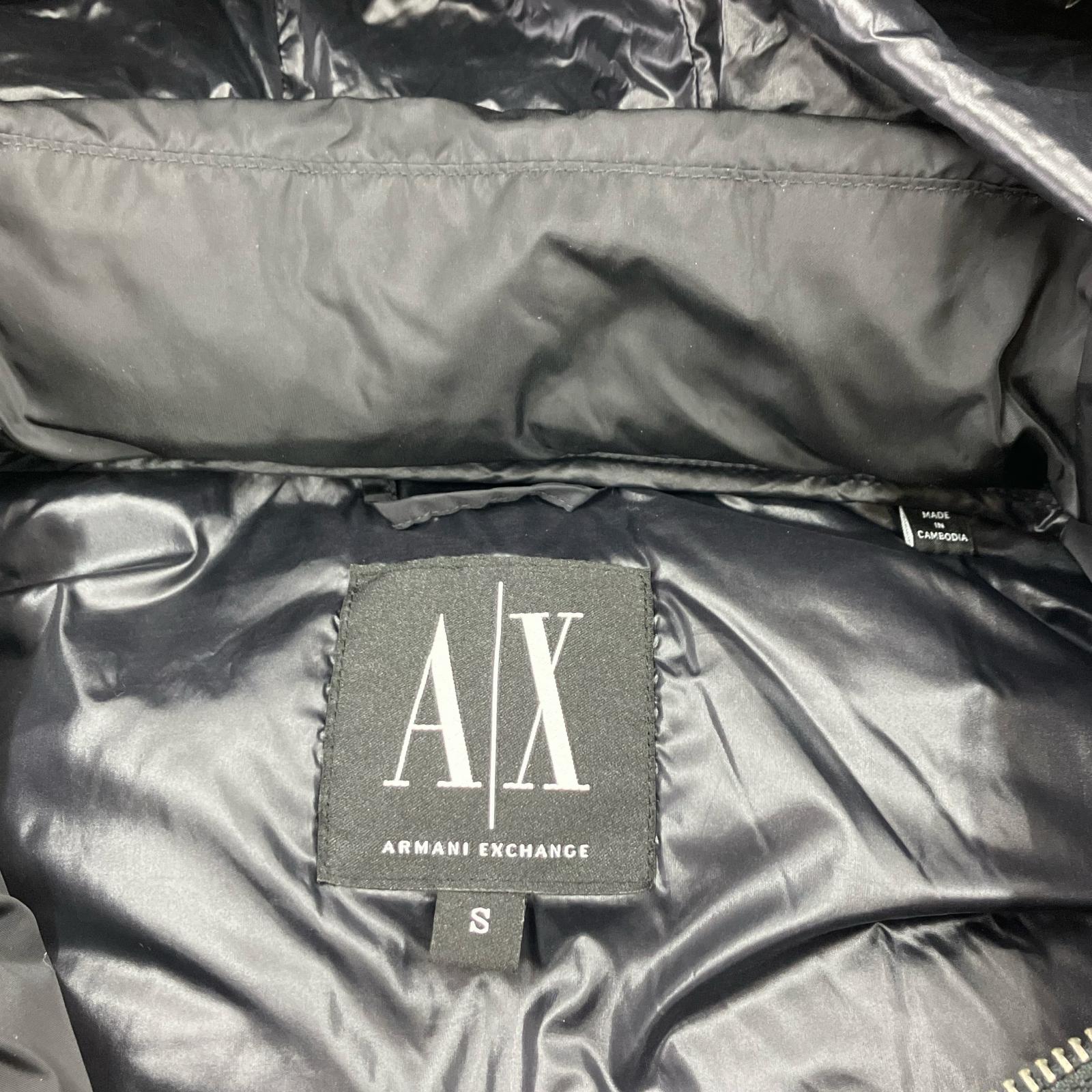 ダウンジャケット ICON HOODED DOWN JACKET S ブラック