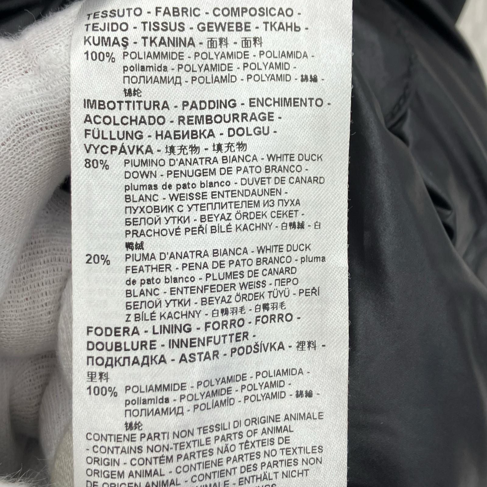 ダウンジャケット ICON HOODED DOWN JACKET S ブラック