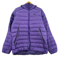 ダウンジャケット 紫 CERIUM HOODY M M パープル