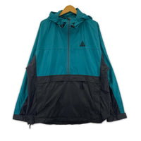 ジャケット NIKE ACG ナイロンアノラックパーカー L ターコイズ×ブラック L