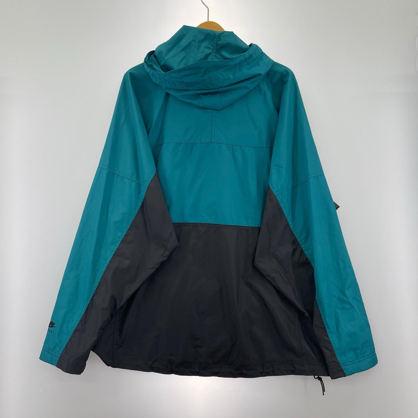 ジャケット NIKE ACG ナイロンアノラックパーカー L ターコイズ×ブラック L