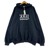 パーカー 23SS/DESTROYED JERK HOODIE ブラック