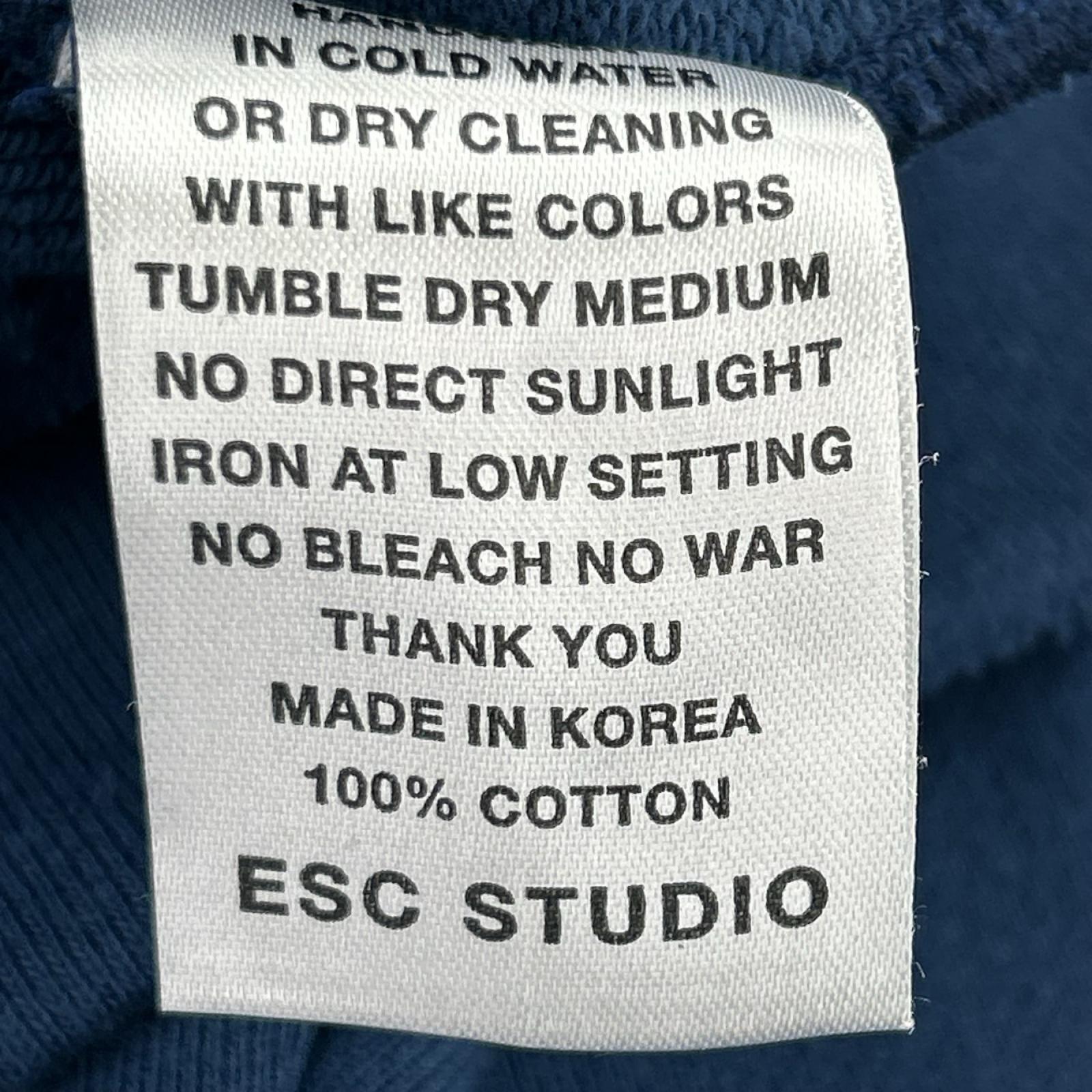 パーカー ESC STUDIO ブルー ブルー
