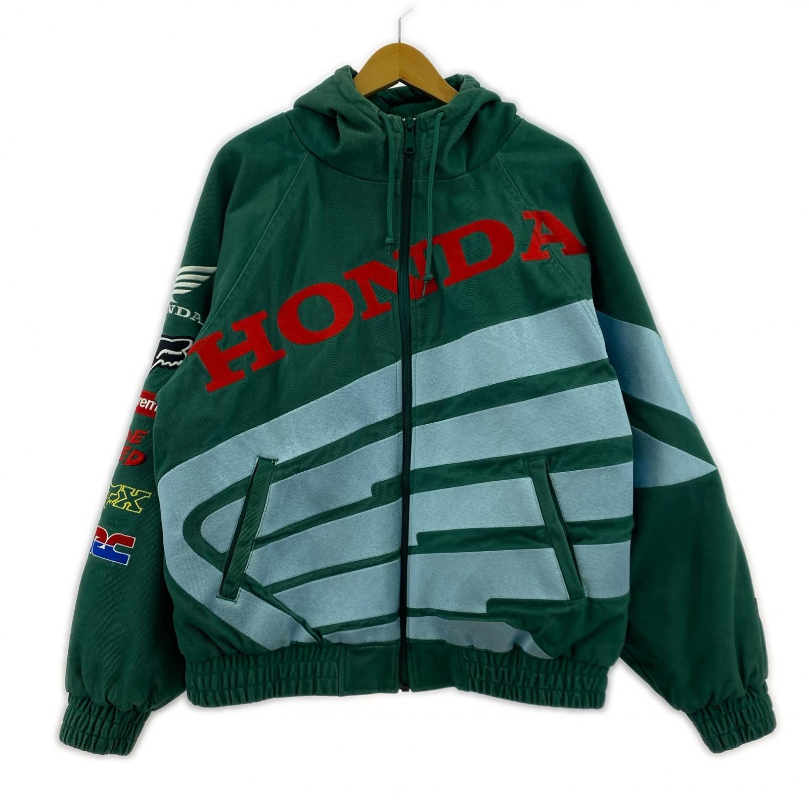 ジャケット Honda Fox Racing Puffy Zip Up Jacket (M) M グリーン