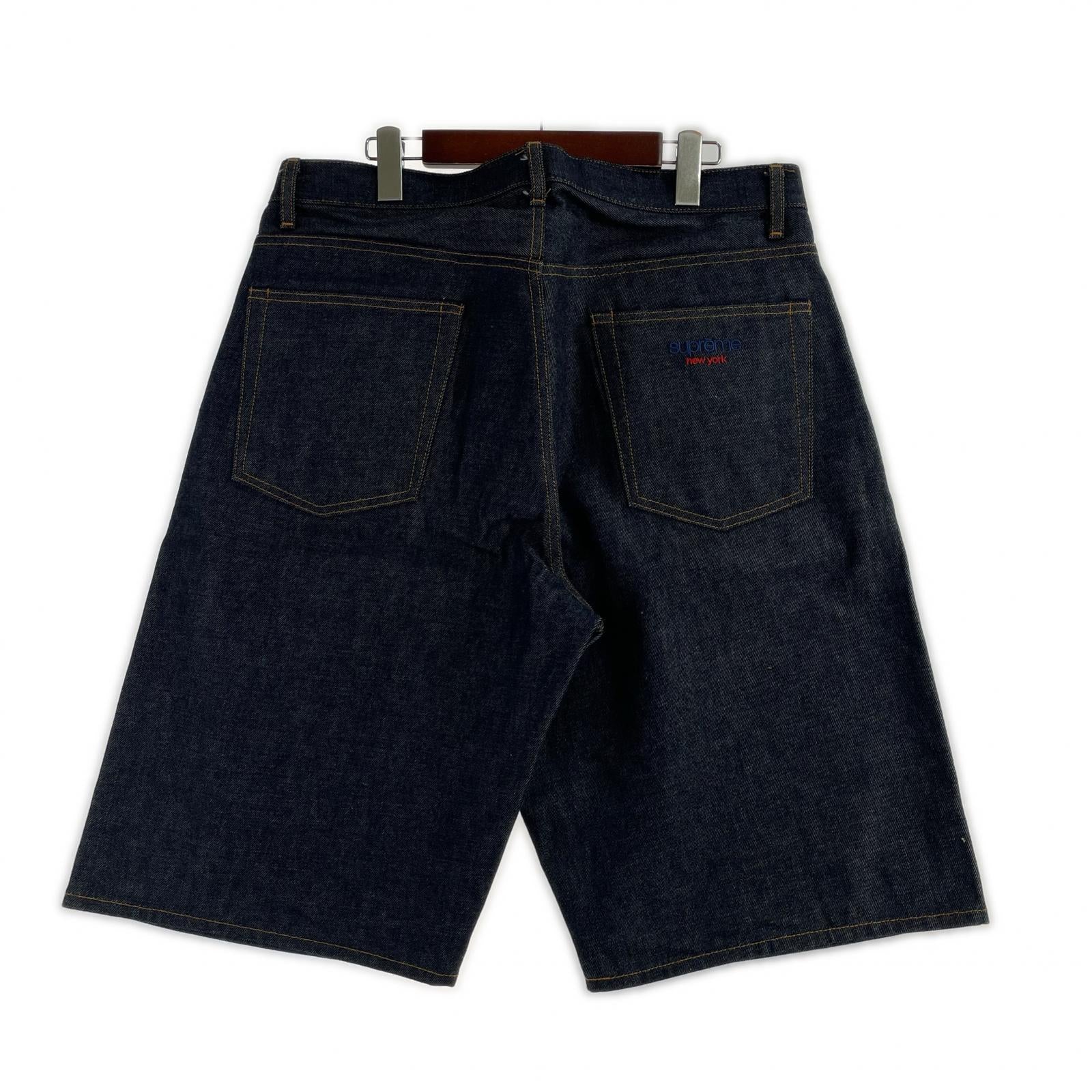 ショートパンツ Rigid Baggy Selvedge Denim Short (W34) 34 ネイビー