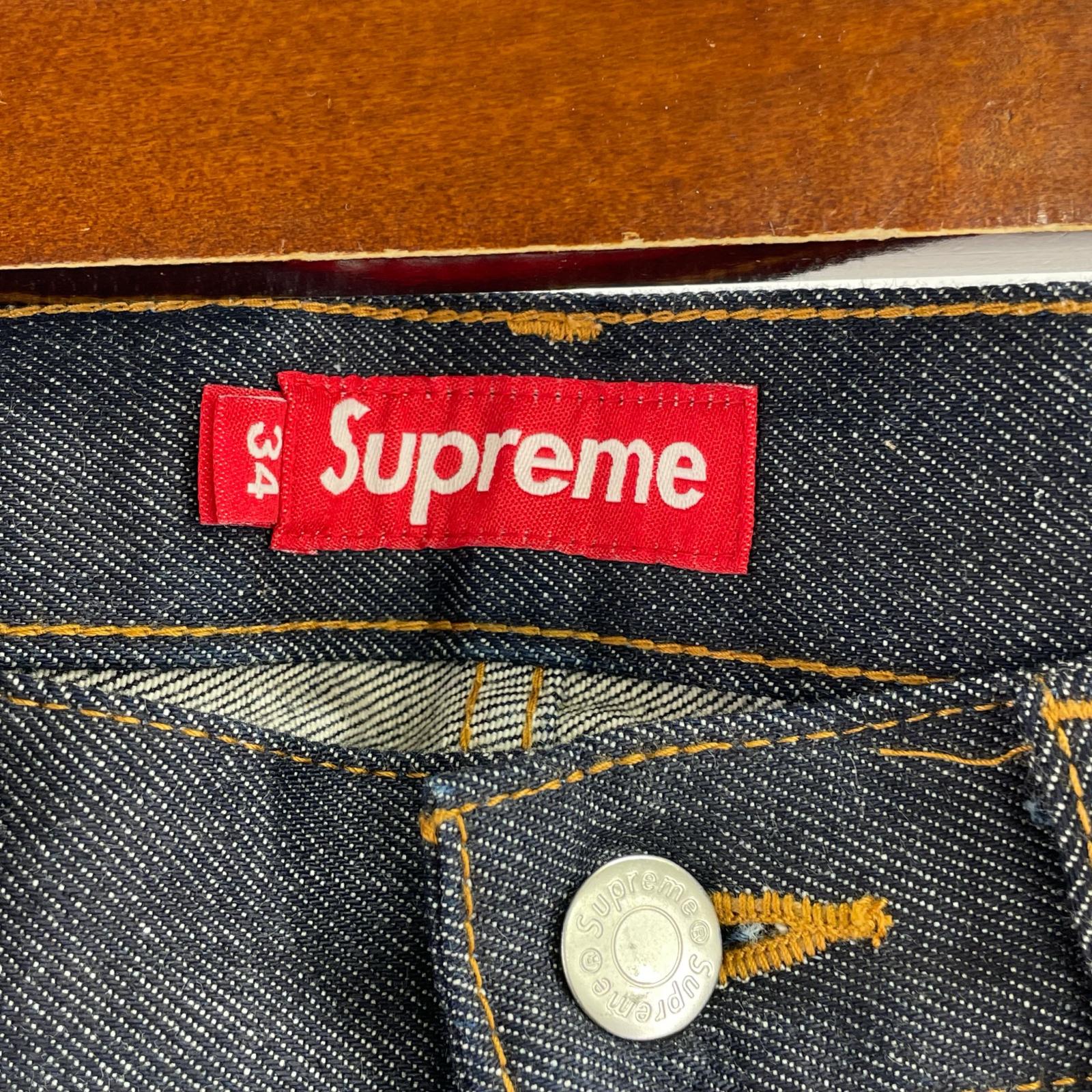ショートパンツ Rigid Baggy Selvedge Denim Short (W34) 34 ネイビー
