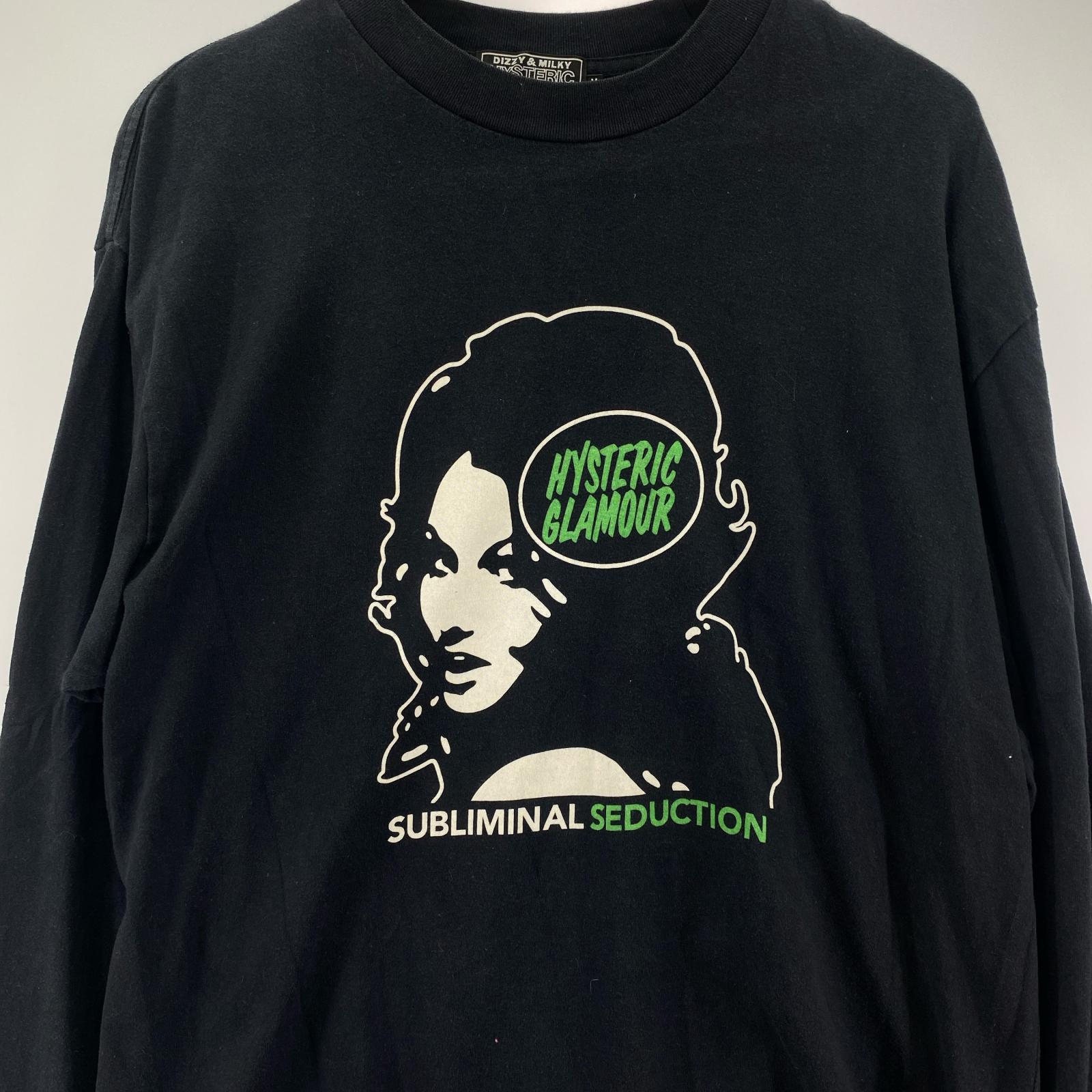長袖Tシャツ 23SS プリント 黒 (M) M ブラック