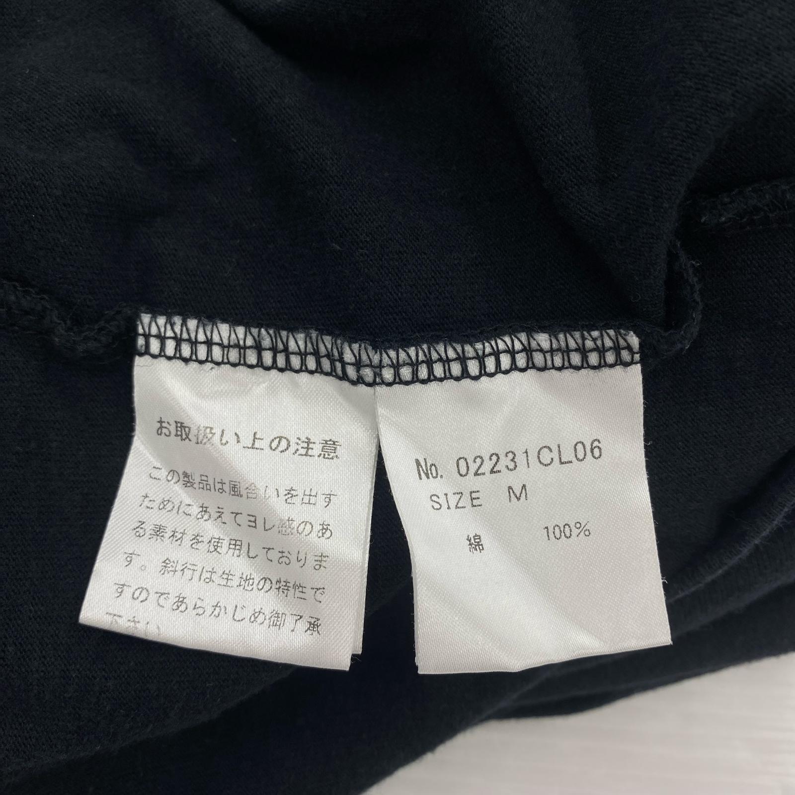 長袖Tシャツ 23SS プリント 黒 (M) M ブラック