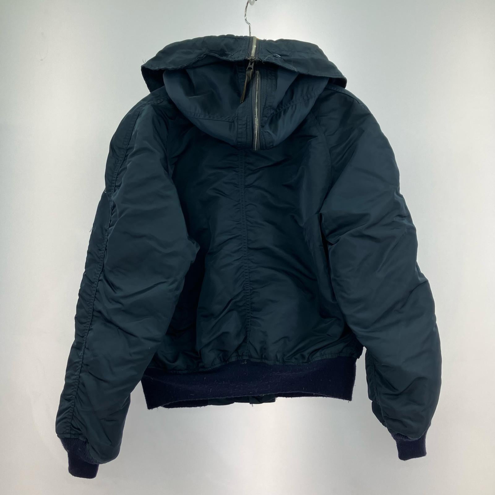 ジャケット 90s USA製 N-2B L L ネイビー