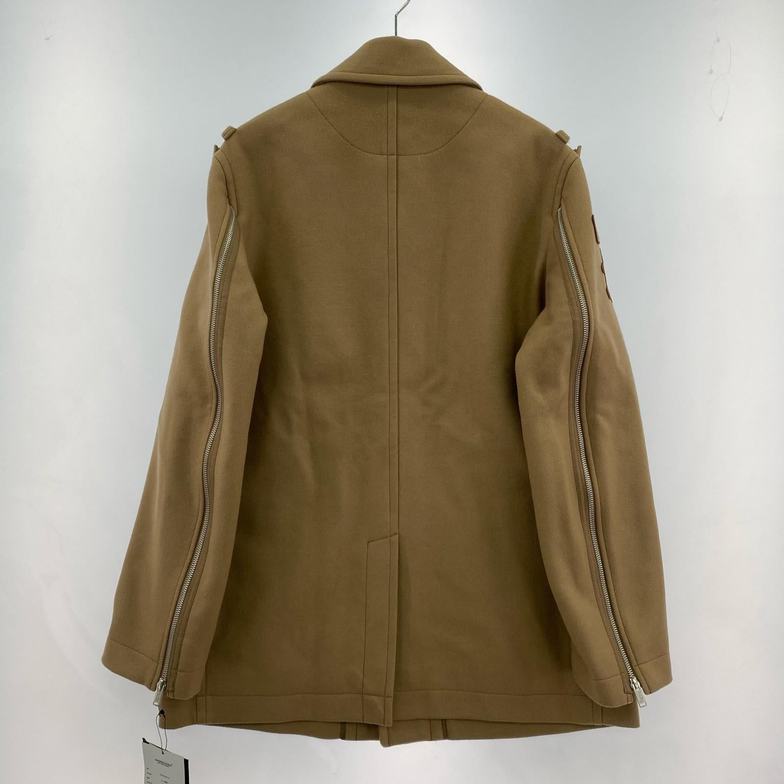 ジャケット 23AW 袖ZIPウールジャケット (3) 茶 3 ブラウン