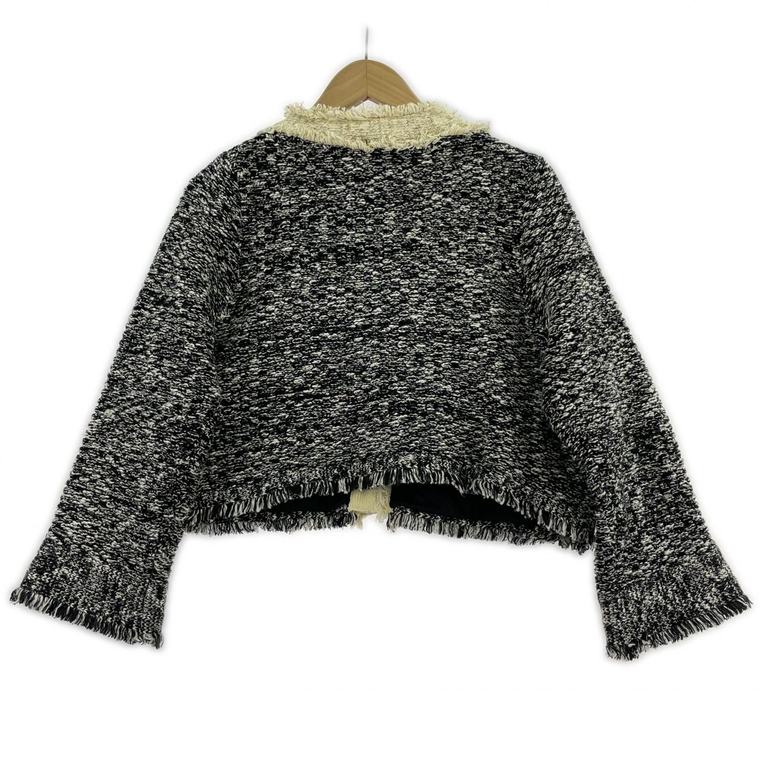 ジャケット Sea Room lynn ツイードジャケット F BLK フリー ブラック