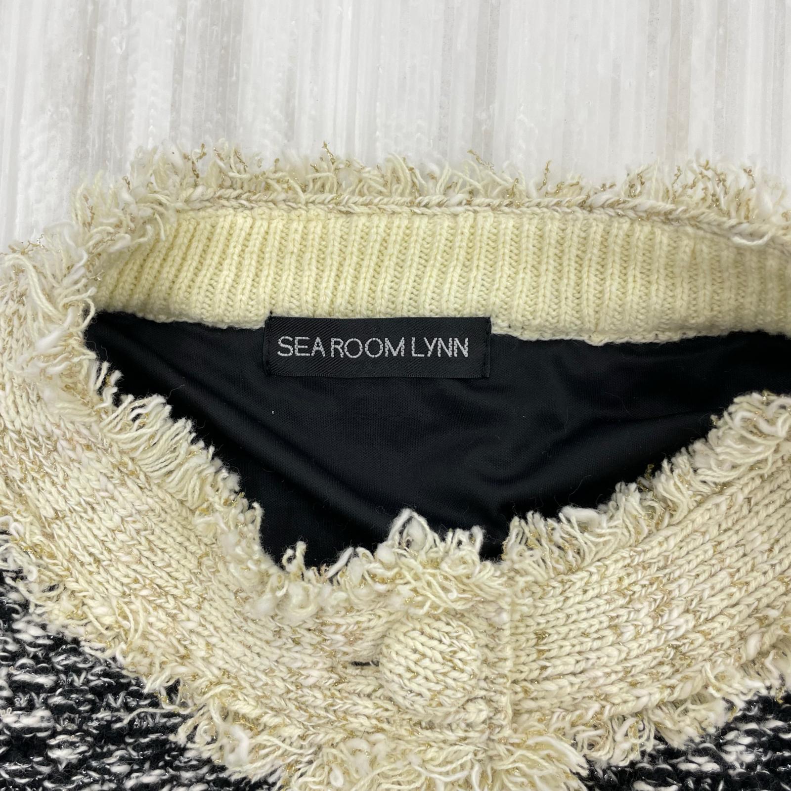 ジャケット Sea Room lynn ツイードジャケット F BLK フリー ブラック