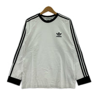 長袖Tシャツ 3-STRIPES LS T 白 XL IA4879 ホワイト