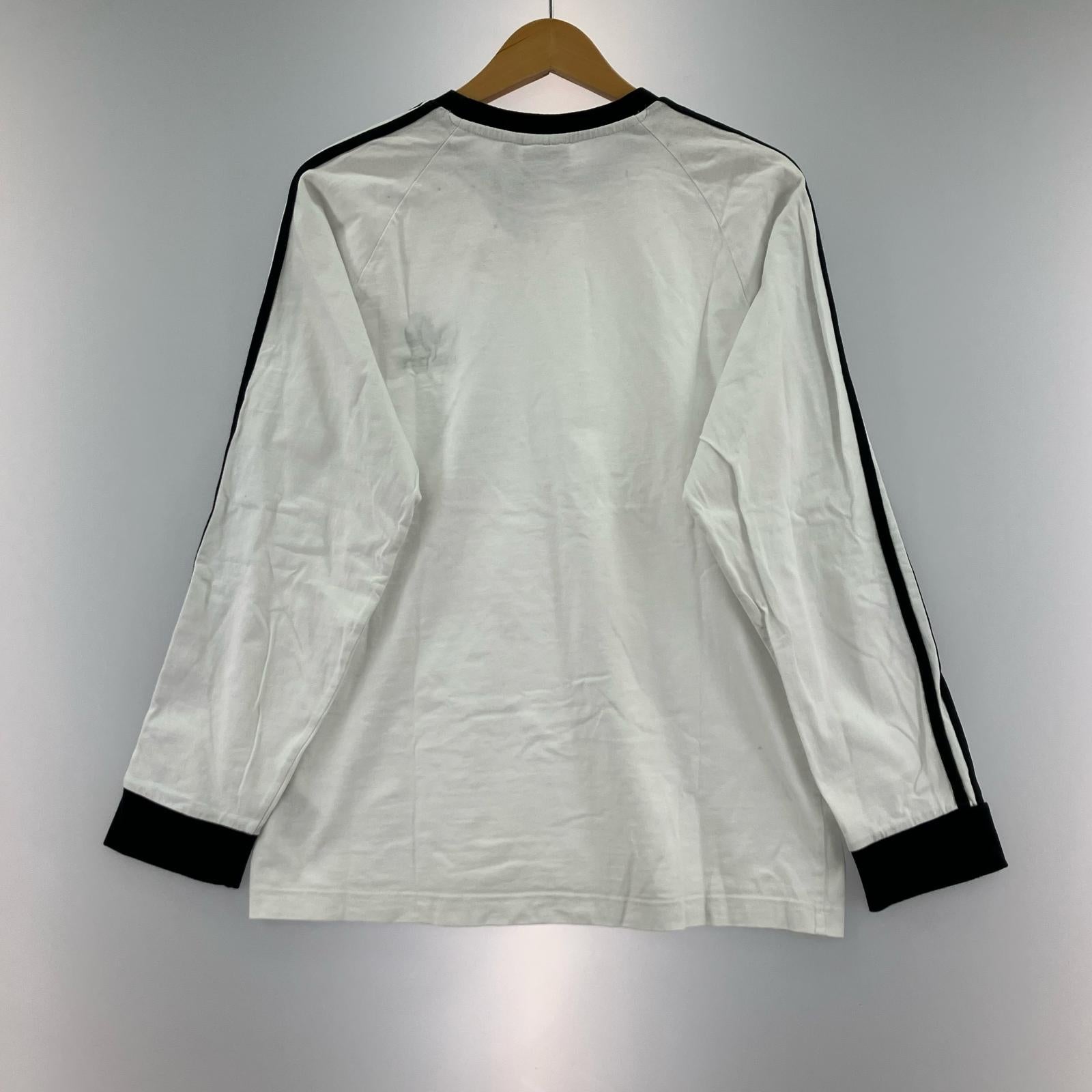 長袖Tシャツ 3-STRIPES LS T 白 XL IA4879 ホワイト