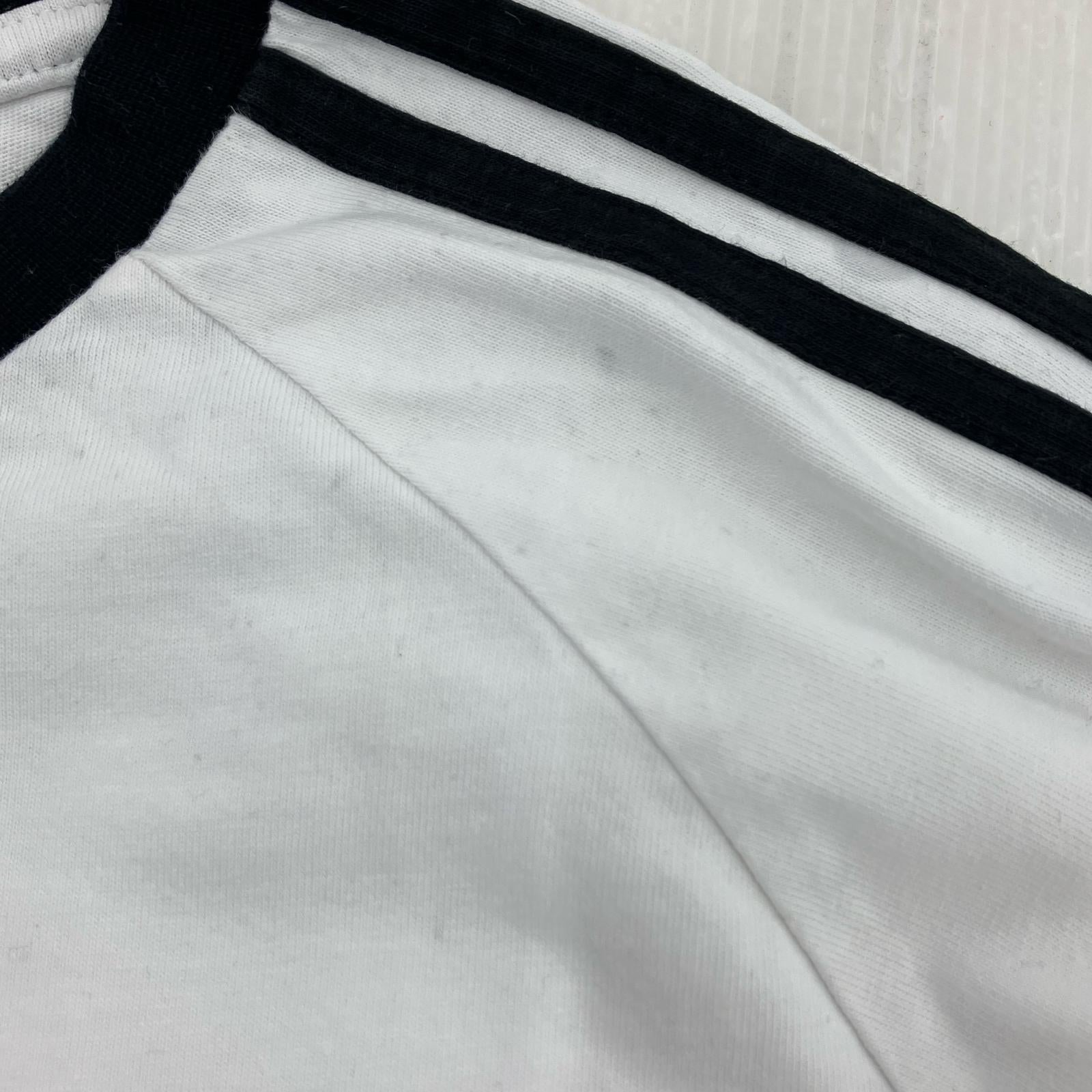 長袖Tシャツ 3-STRIPES LS T 白 XL IA4879 ホワイト