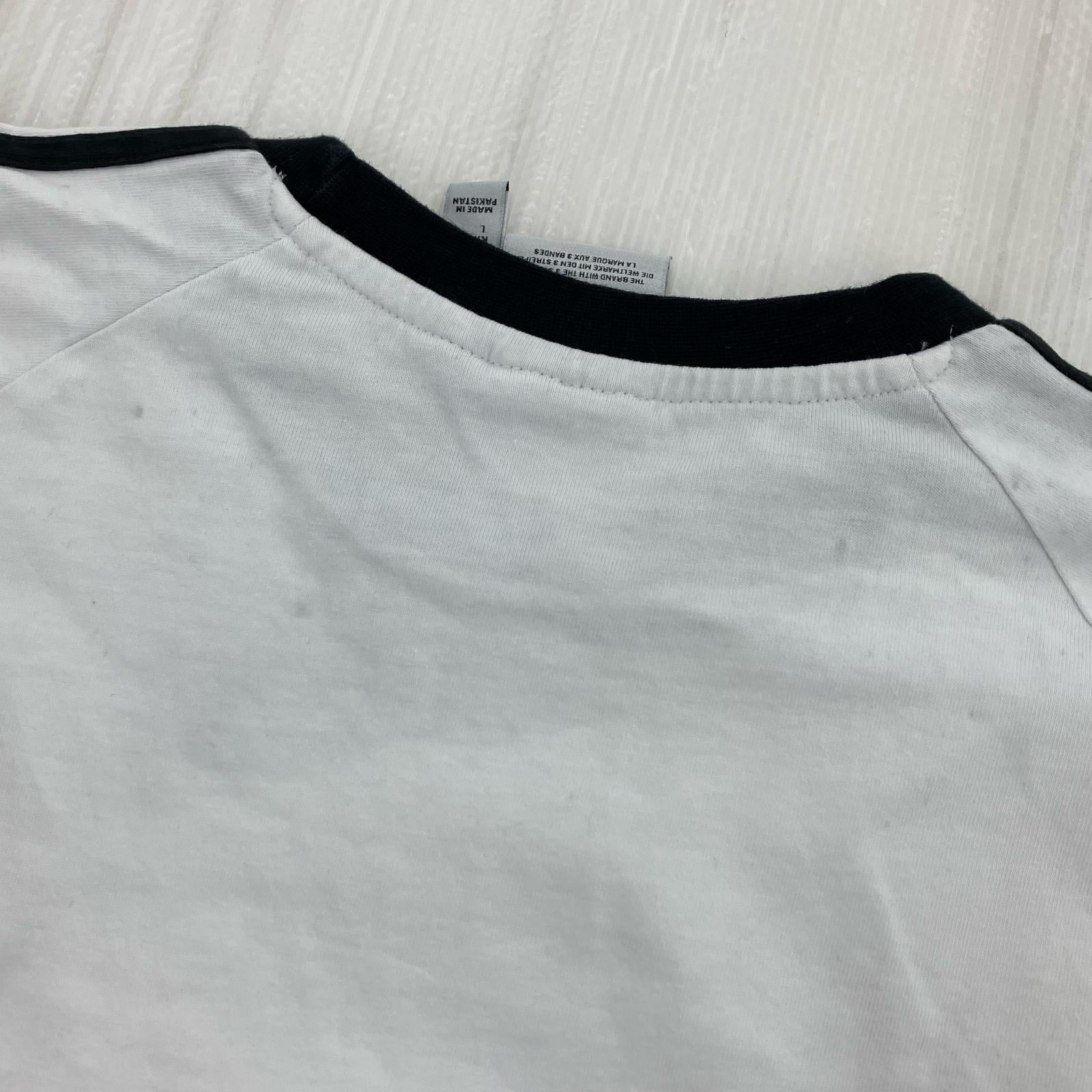長袖Tシャツ 3-STRIPES LS T 白 XL IA4879 ホワイト