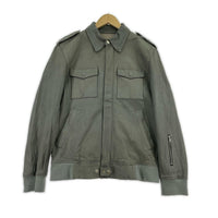 ジャケット SOPHNET. シープレザーミリタリージャケット M グレー M グレー