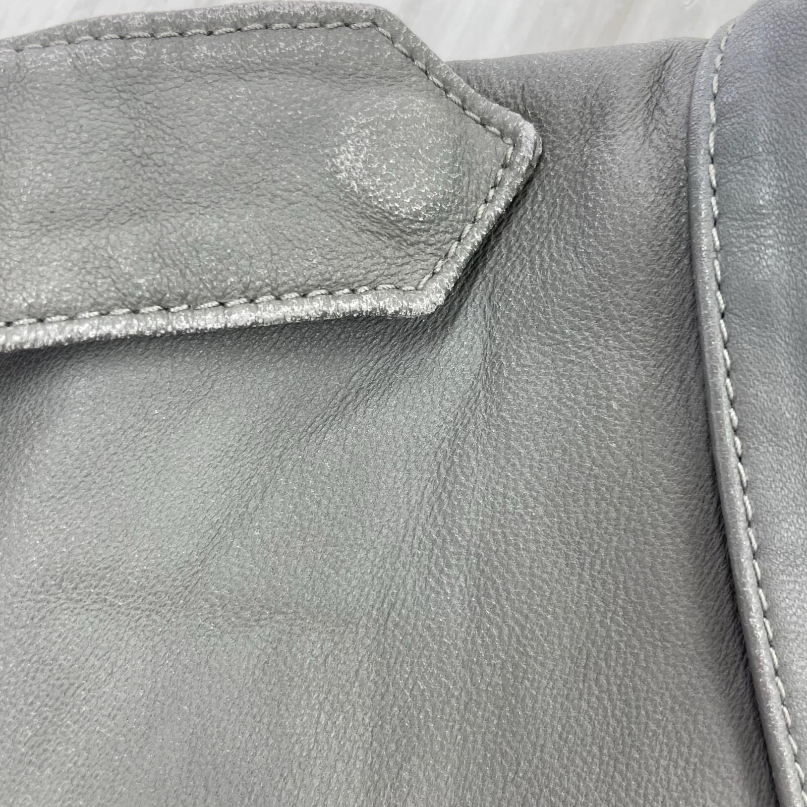 ジャケット SOPHNET. シープレザーミリタリージャケット M グレー M グレー