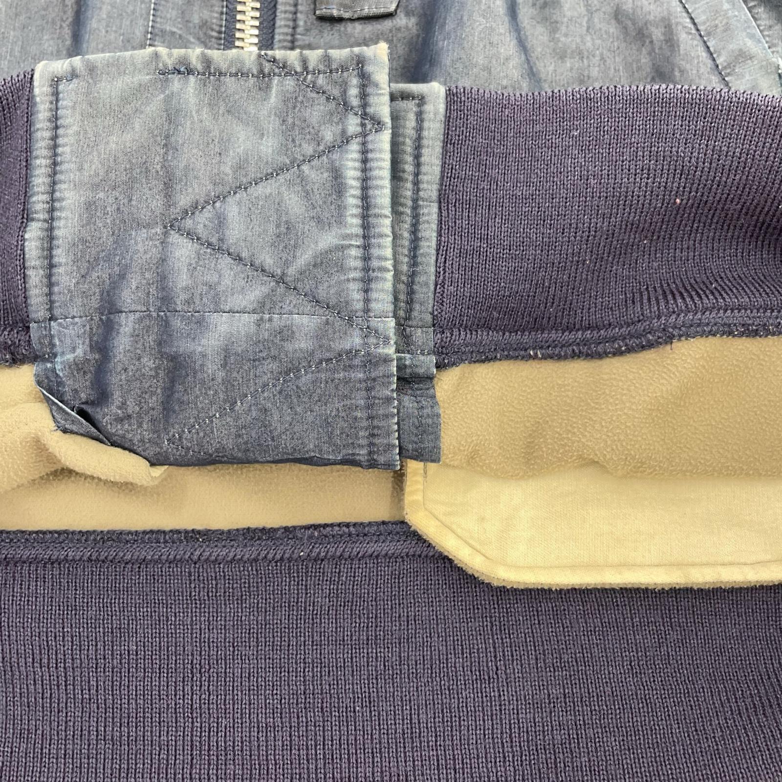 ジャケット doublet インディゴ デザインボンバージャケット S インディゴ S ネイビー
