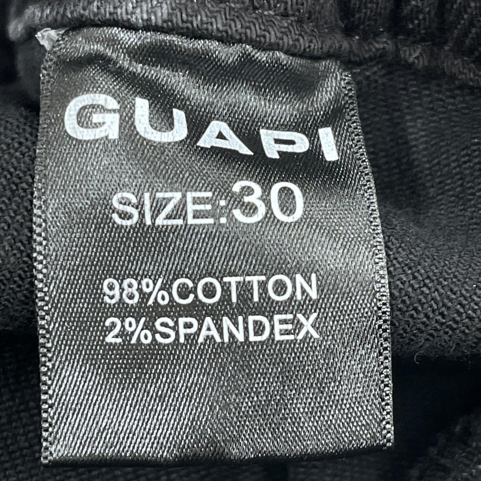 その他ボトムス GUAPI IRON GREY CARGO DENIM 30 30 ブラック