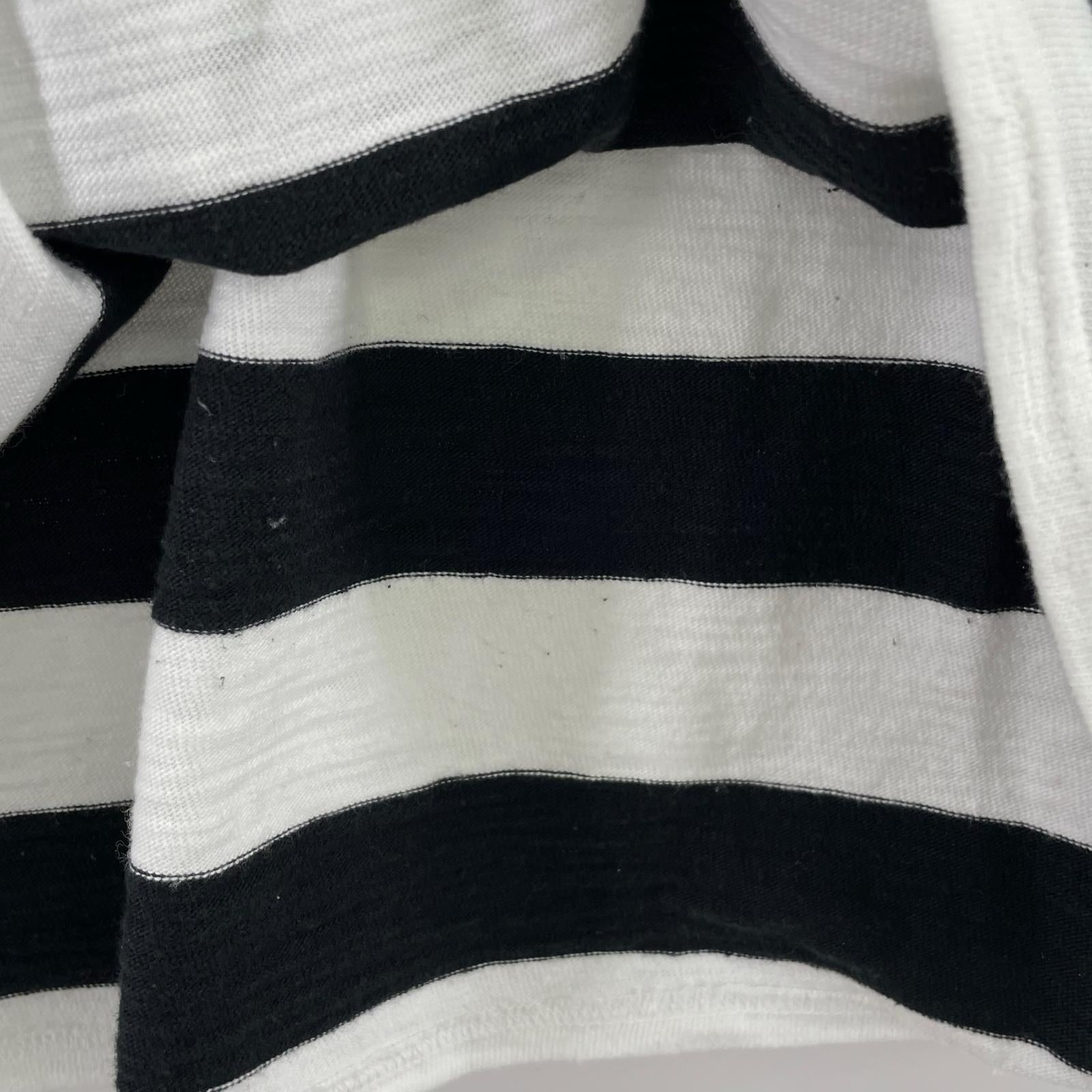 長袖Tシャツ ワイドボーダーT BLK/WHT M M