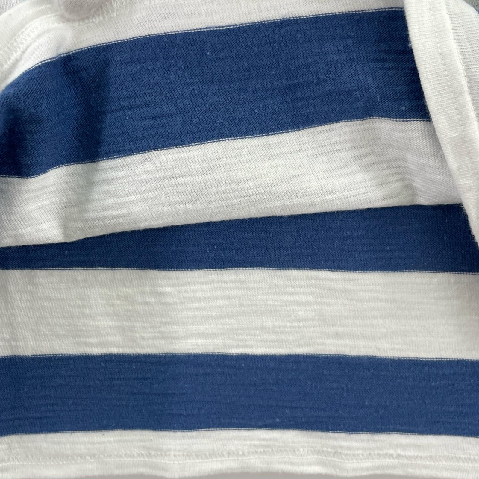半袖Tシャツ ワイドボーダーT BLU/WHT M M