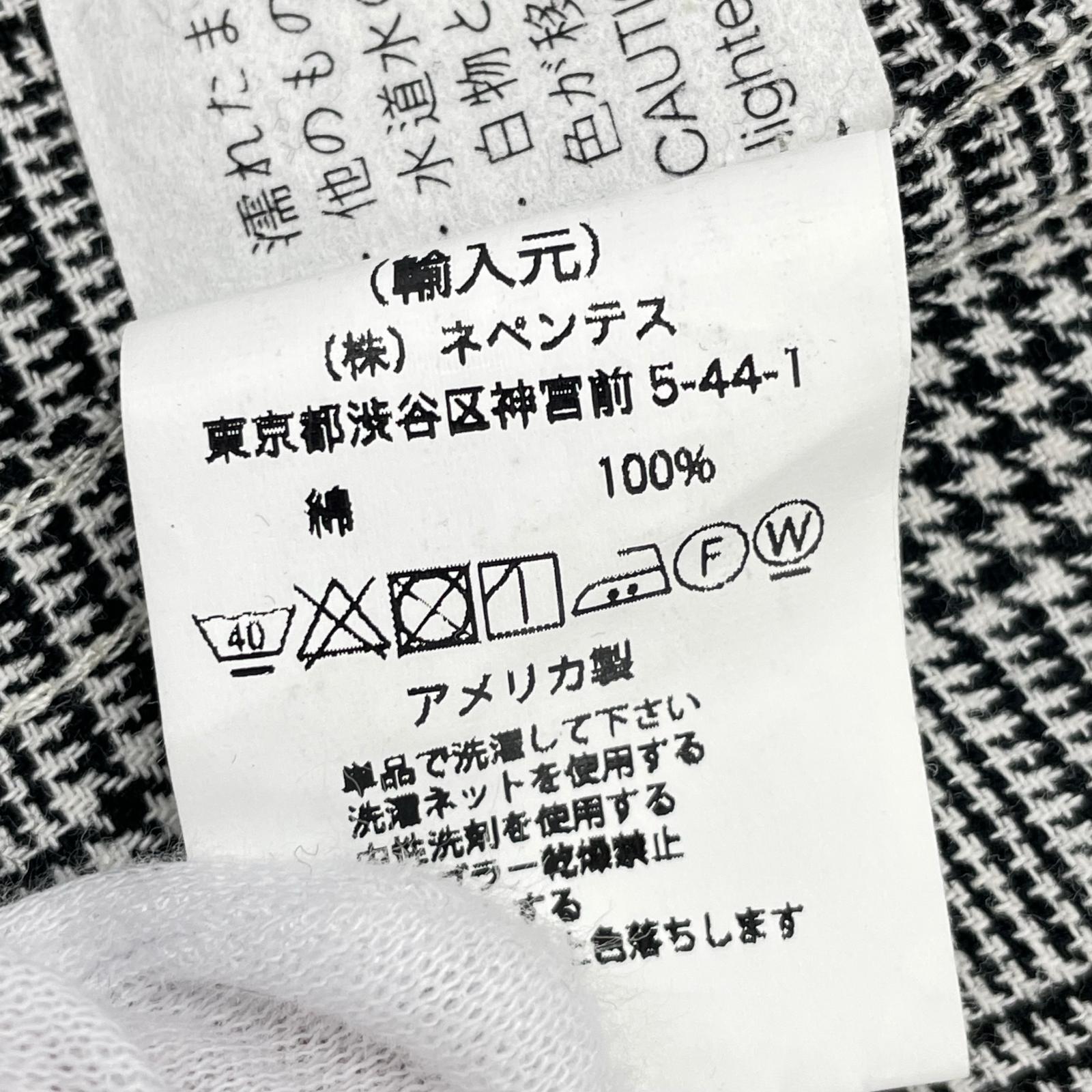 長袖シャツ ロングシャツ チェック グレー(S) S グレー