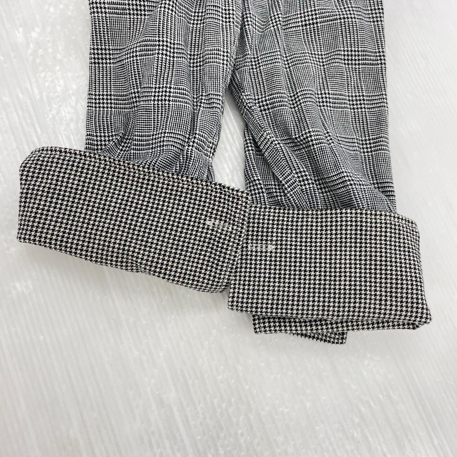 長袖シャツ ロングシャツ チェック グレー(S) S グレー