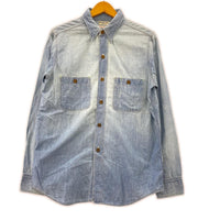 長袖シャツ L/Sシャンブレーシャツ 青(36) 36 ブルー