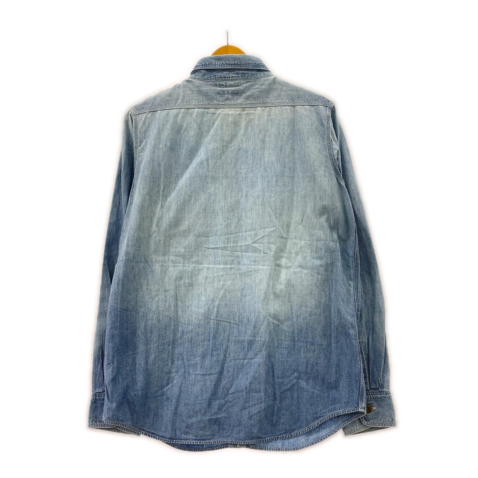 長袖シャツ L/Sシャンブレーシャツ 青(36) 36 ブルー