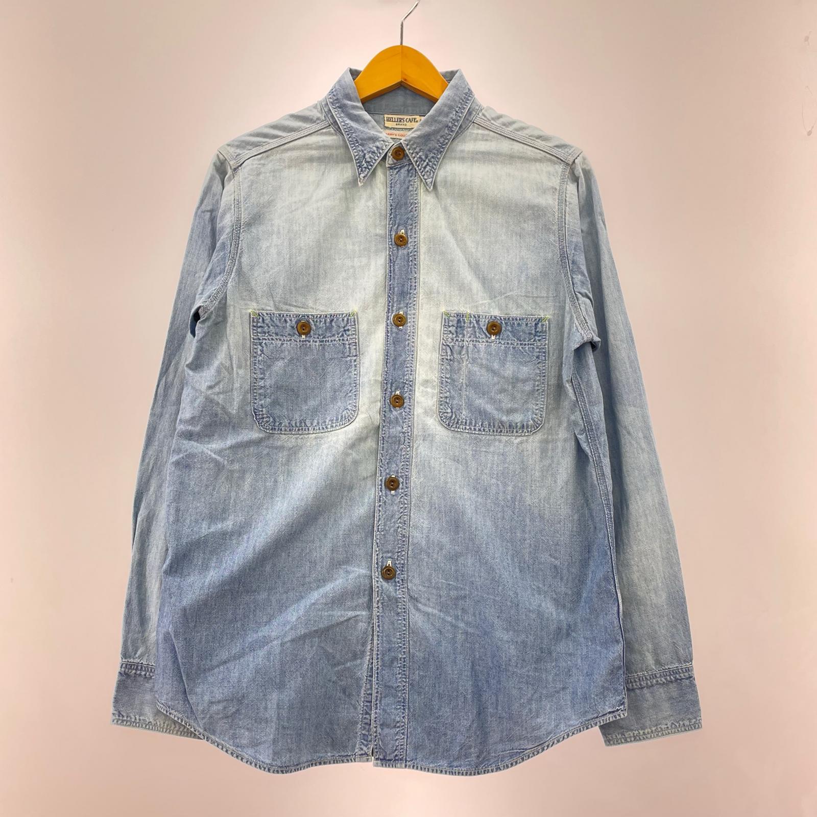 長袖シャツ L/Sシャンブレーシャツ 青(36) 36 ブルー