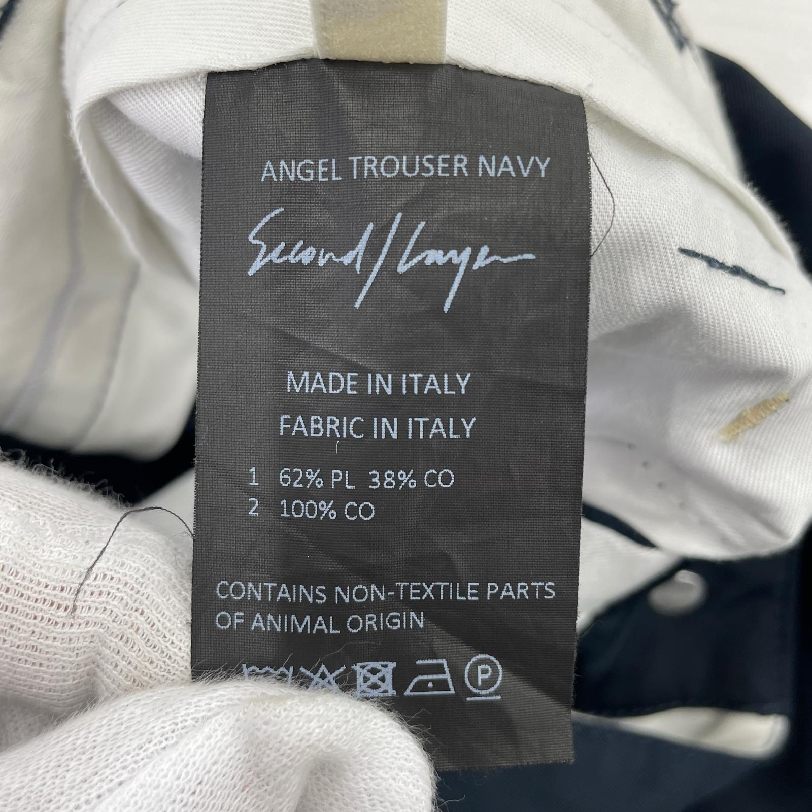 パンツ second layer ANGEL TROUSER NAVY 46 46 ネイビー