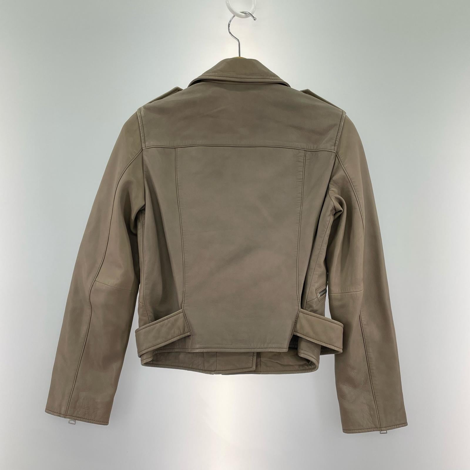 ジャケット ALLSAINTS ダブルライダースジャケット 36 ベージュ